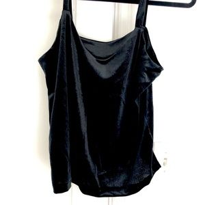 Velvet black tank